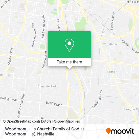 Woodmont Hills Church (Family of God at Woodmont Hls) map