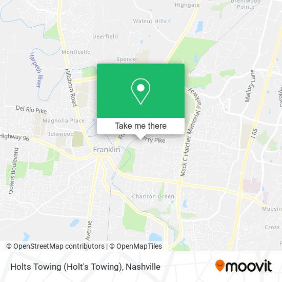 Holts Towing (Holt's Towing) map