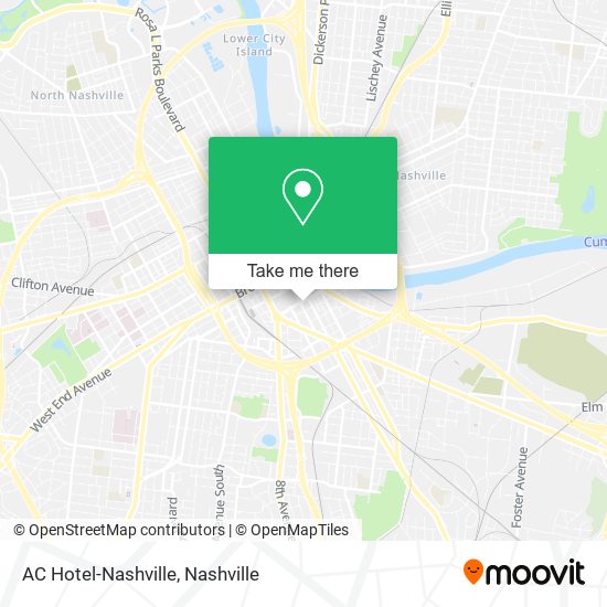 Mapa de AC Hotel-Nashville