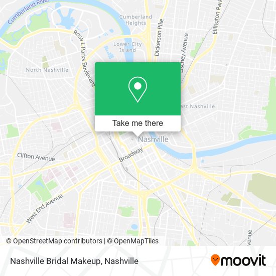 Nashville Bridal Makeup map