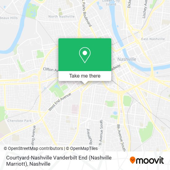 Courtyard-Nashville Vanderbilt End (Nashville Marriott) map