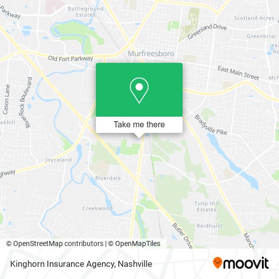 Kinghorn Insurance Agency map