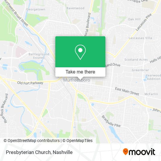 Presbyterian Church map