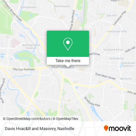 Davis Hvac&R and Masonry map