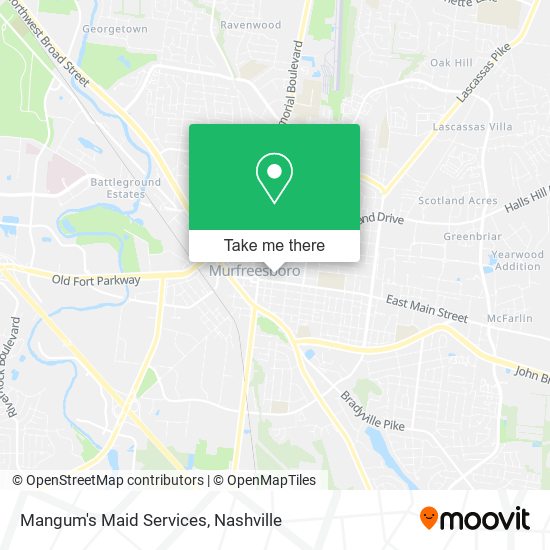 Mapa de Mangum's Maid Services