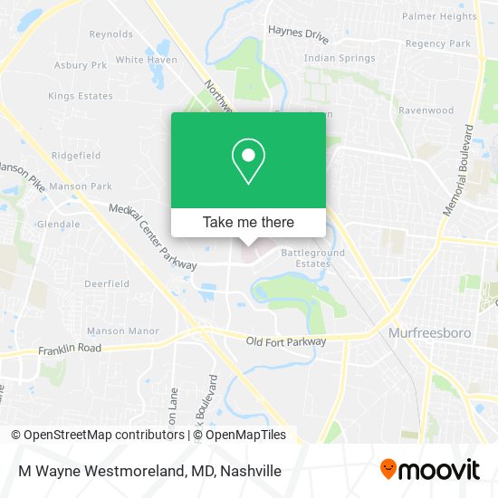 Mapa de M Wayne Westmoreland, MD