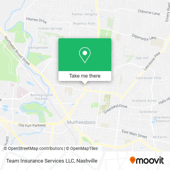 Mapa de Team Insurance Services LLC