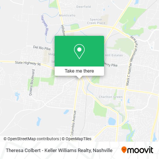 Mapa de Theresa Colbert - Keller Williams Realty
