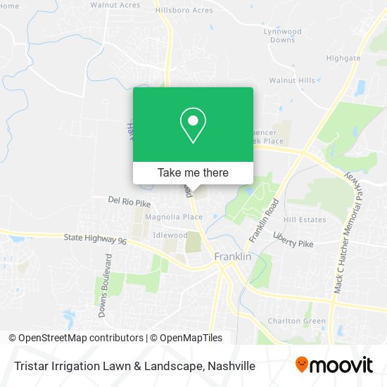 Tristar Irrigation Lawn & Landscape map