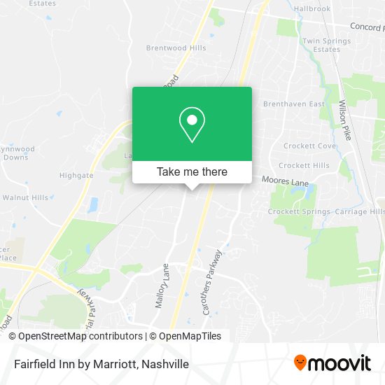 Mapa de Fairfield Inn by Marriott