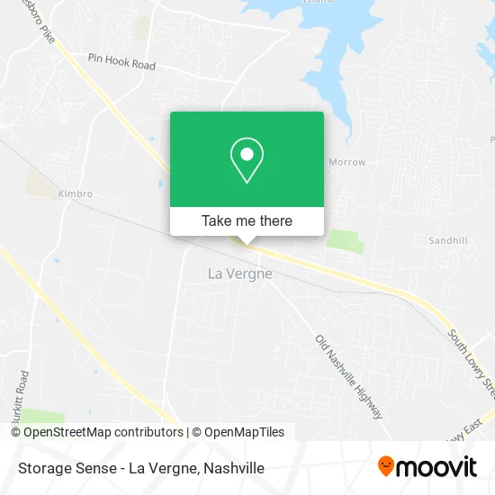 Storage Sense - La Vergne map