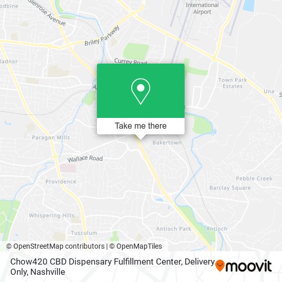 Chow420 CBD Dispensary Fulfillment Center, Delivery Only map