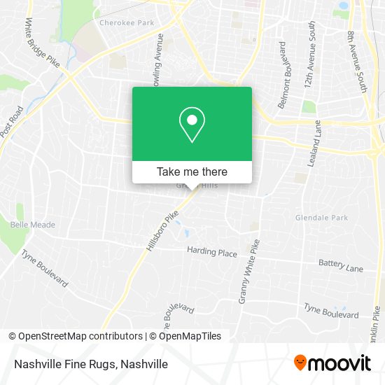 Mapa de Nashville Fine Rugs