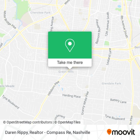 Mapa de Daren Rippy, Realtor - Compass Re