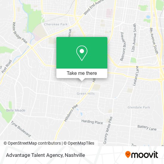 Mapa de Advantage Talent Agency