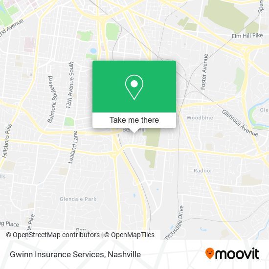 Gwinn Insurance Services map