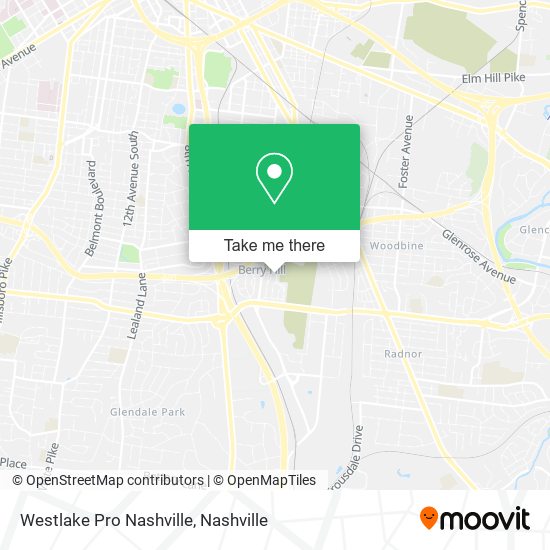 Mapa de Westlake Pro Nashville