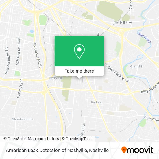 American Leak Detection of Nashville map