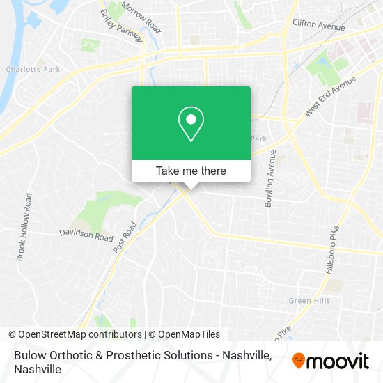 Bulow Orthotic & Prosthetic Solutions - Nashville map