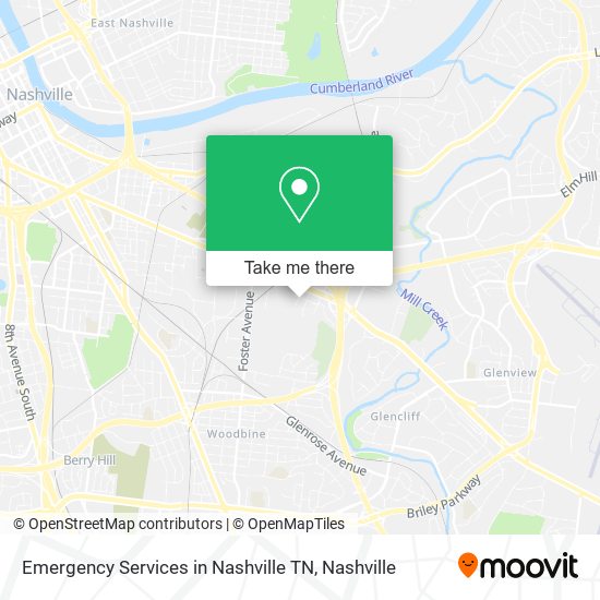 Mapa de Emergency Services in Nashville TN