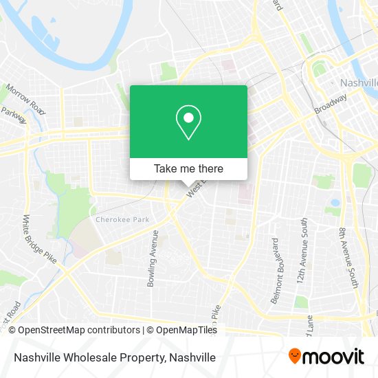 Nashville Wholesale Property map