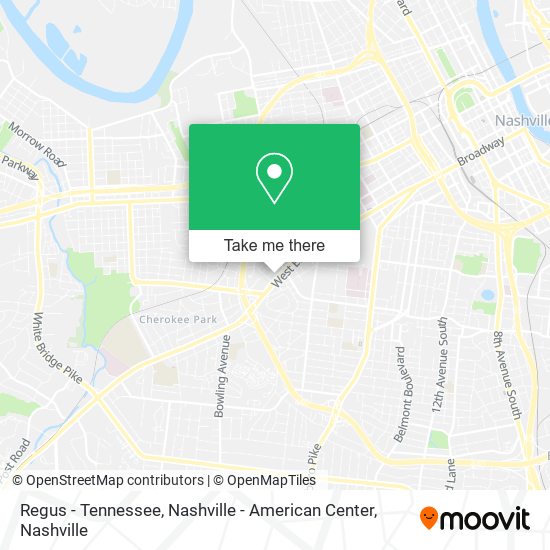 Regus - Tennessee, Nashville - American Center map