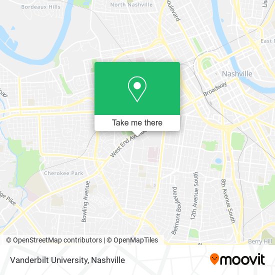 Mapa de Vanderbilt University