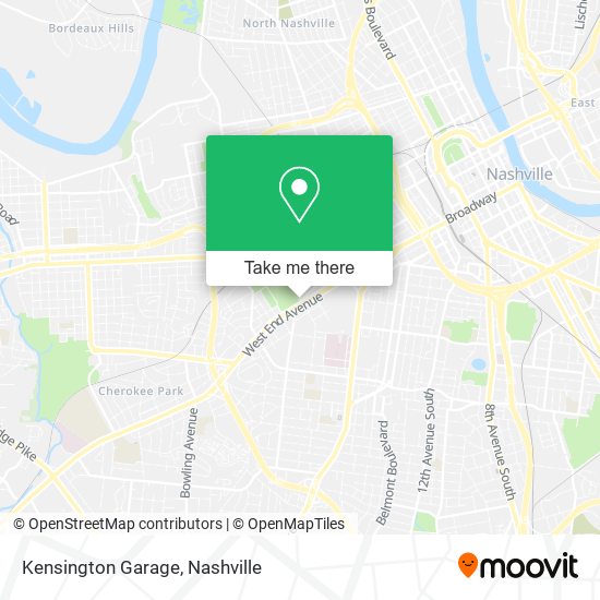 Kensington Garage map