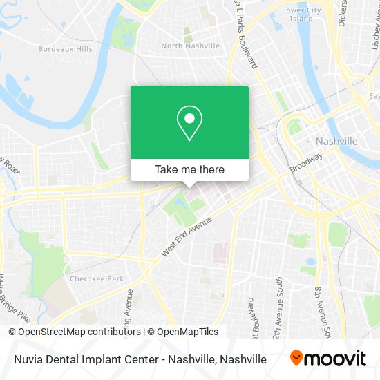 Nuvia Dental Implant Center - Nashville map