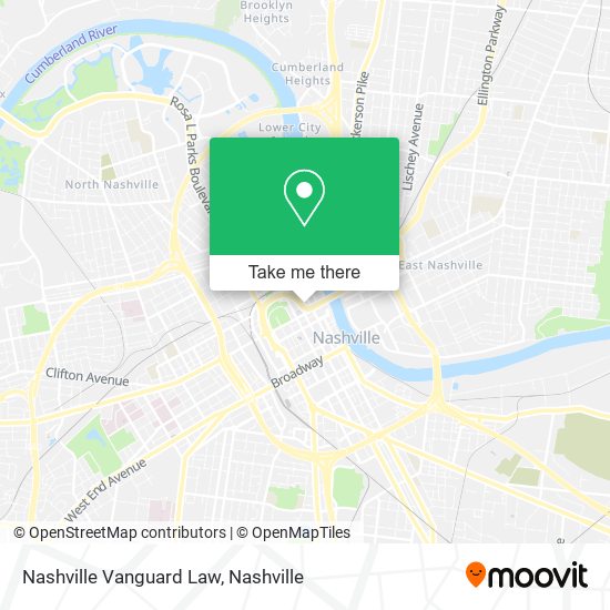 Mapa de Nashville Vanguard Law