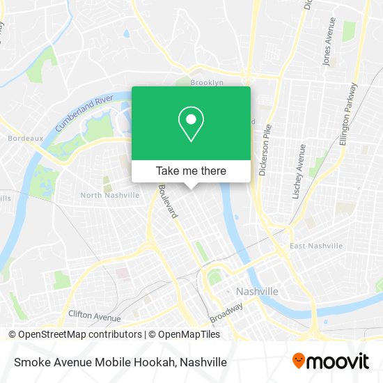 Smoke Avenue Mobile Hookah map