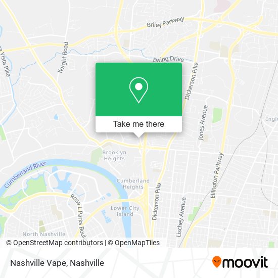 Nashville Vape map