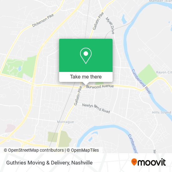 Guthries Moving & Delivery map