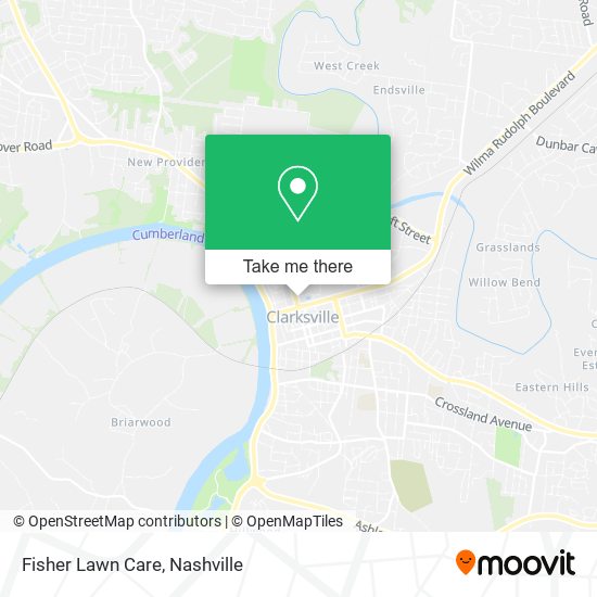 Fisher Lawn Care map