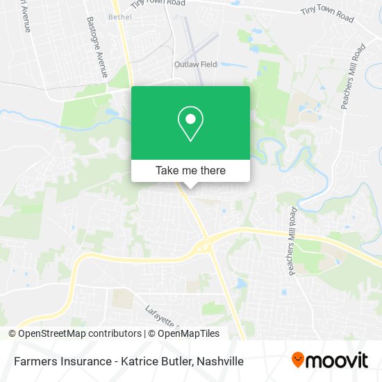 Farmers Insurance - Katrice Butler map