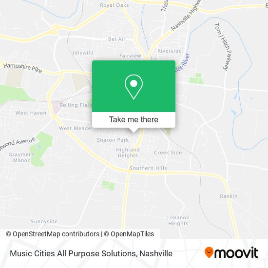 Music Cities All Purpose Solutions map