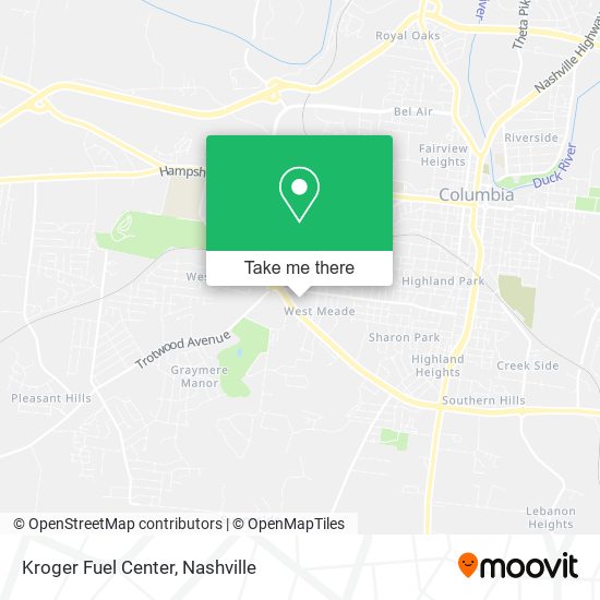 Kroger Fuel Center map