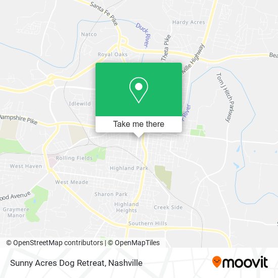 Mapa de Sunny Acres Dog Retreat