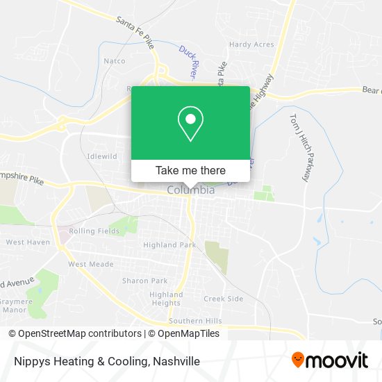 Nippys Heating & Cooling map