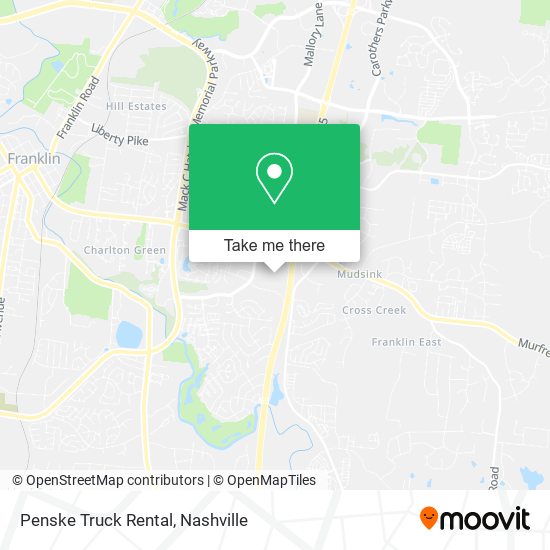 Penske Truck Rental map