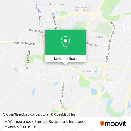 AAA Insurance - Samuel Rottschalk Insurance Agency map