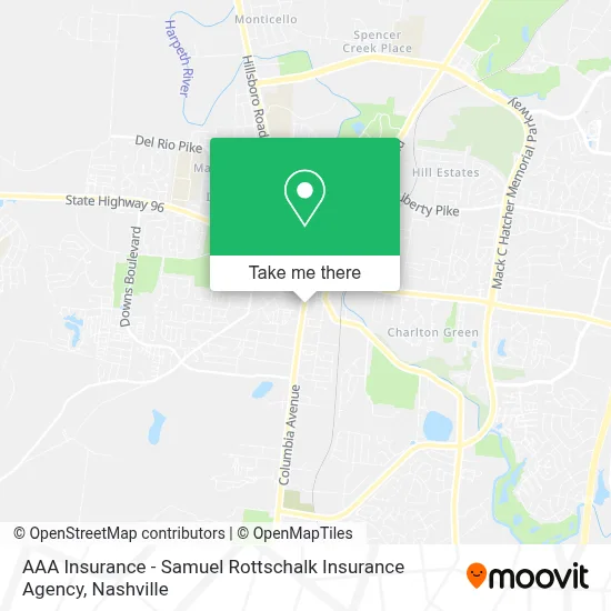 AAA Insurance - Samuel Rottschalk Insurance Agency map