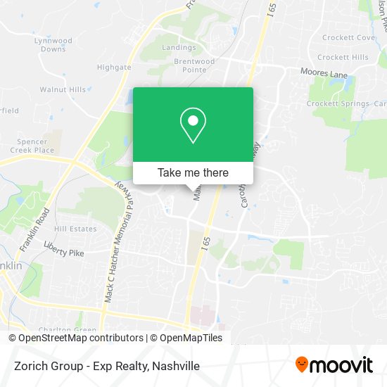 Zorich Group - Exp Realty map