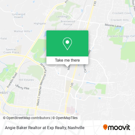 Angie Baker Realtor at Exp Realty map