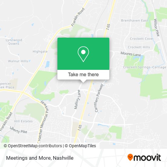 Meetings and More map
