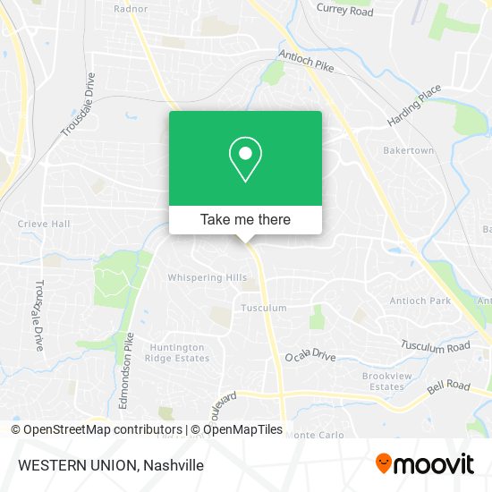 Mapa de WESTERN UNION