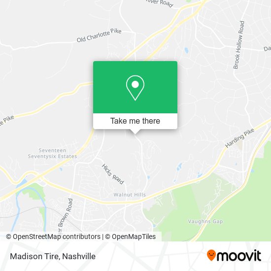 Mapa de Madison Tire