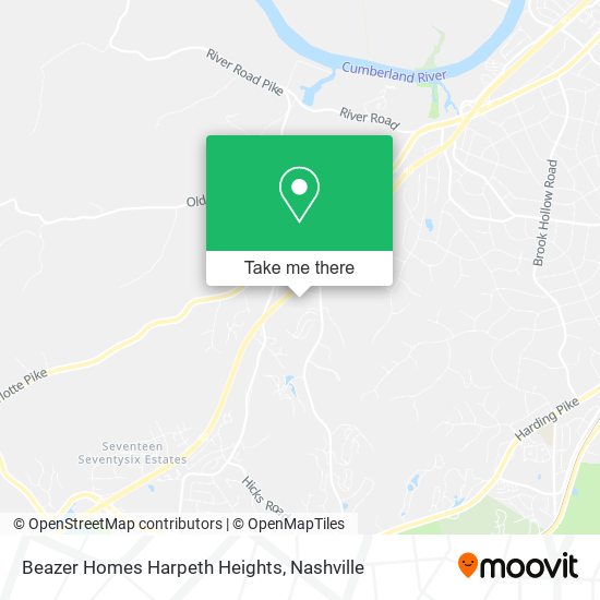 Beazer Homes Harpeth Heights map