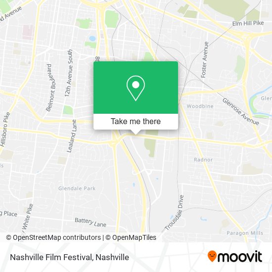 Nashville Film Festival map