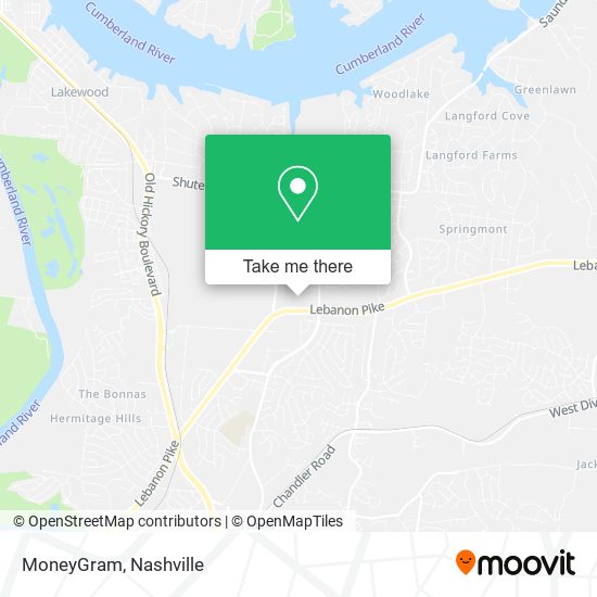 Mapa de MoneyGram